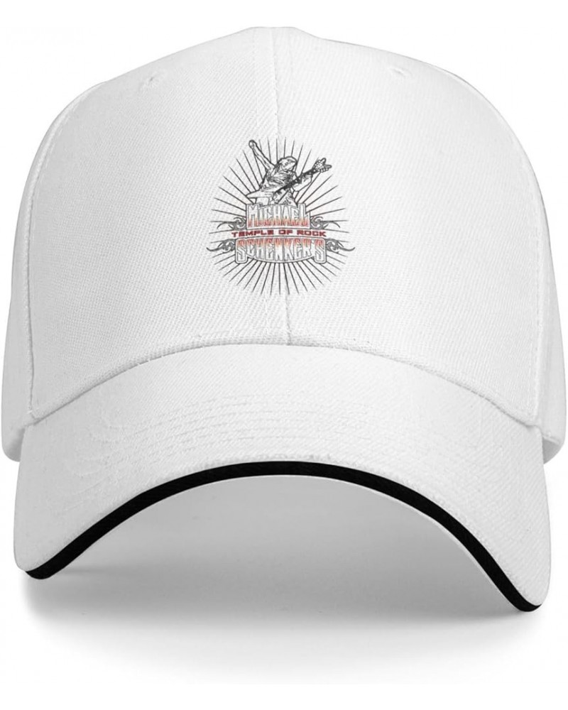 Michael Music and Schenke Adjustable Printed Baseball Cap Unisex Classic Dad Hat Trucker Hat White $8.06 Baseball Caps