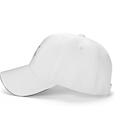 Michael Music and Schenke Adjustable Printed Baseball Cap Unisex Classic Dad Hat Trucker Hat White $8.06 Baseball Caps