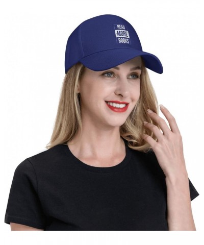 Vintage Read More Books Women's Baseball Cap Retro Dad Hat Adjustable Blue $10.23 Baseball Caps