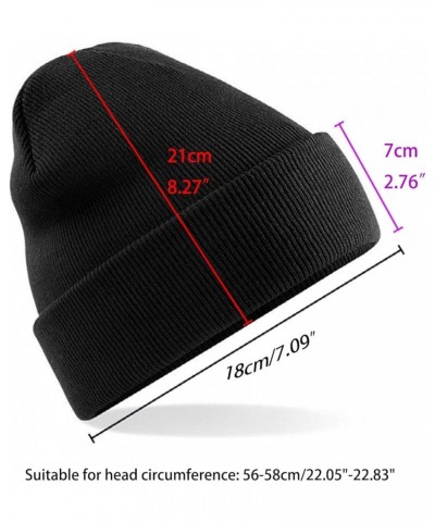 Men's and Women's Autumn and Winter Warm Beanie Soft Elastic Cuff Classic Knitted Daily Comfortable Ski Hat Leather Pink $15....