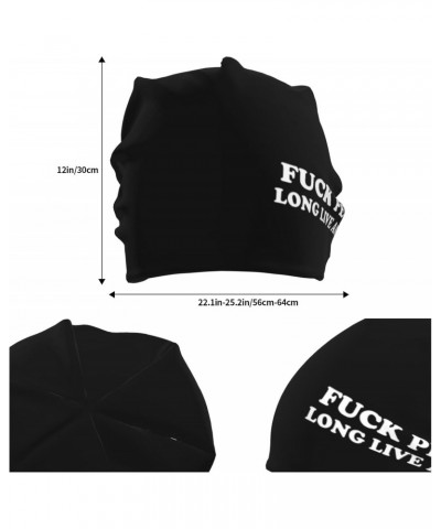 Fuck People Long Live Animals Skull Caps for Men Women,Lightweight Beanie Sleep Hats Breathable Helmet Liner Black $9.53 Skul...