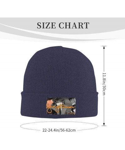 George Music Harrison Warm Knitted Wool Hat Cuffed Cap Winter Warm Fashion Hats Skull Knit Hat Unisex Black Navy Blue $10.36 ...