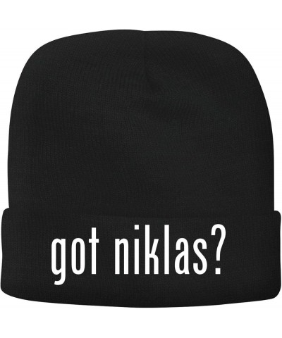 got Niklas? - Men's Soft & Comfortable Beanie Hat Cap Black $13.54 Skullies & Beanies