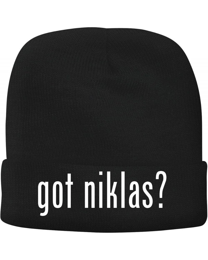 got Niklas? - Men's Soft & Comfortable Beanie Hat Cap Black $13.54 Skullies & Beanies