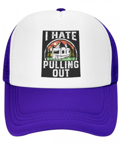 I Hate Pulling Out Funny Baseball Hats for Men Adjustable Gift for Women Trucker Cap Purple $9.54 Baseball Caps