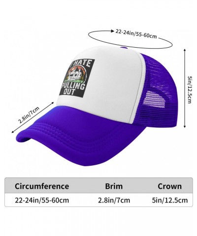 I Hate Pulling Out Funny Baseball Hats for Men Adjustable Gift for Women Trucker Cap Purple $9.54 Baseball Caps