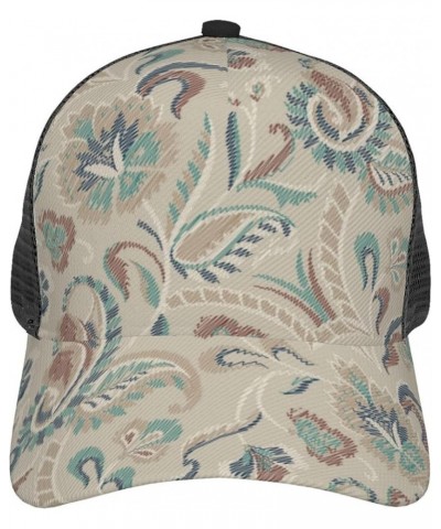 Paisley Curved Brim Mesh Baseball Cap Casual Sun Hat All Seasons for Unisex 7paisley 8 $8.63 Baseball Caps