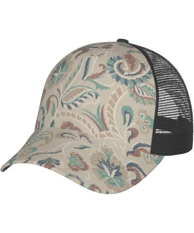 Paisley Curved Brim Mesh Baseball Cap Casual Sun Hat All Seasons for Unisex 7paisley 8 $8.63 Baseball Caps