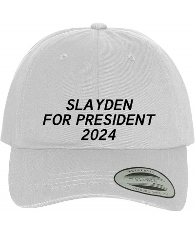 Slayden for President 2024 - Comfortable Dad Hat Baseball Cap White $9.50 Baseball Caps