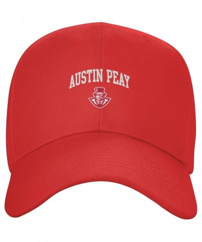 Austin Peay State University Baseball Caps Dad Hats Adjustable Size Outdoor Cap Red $10.56 Baseball Caps