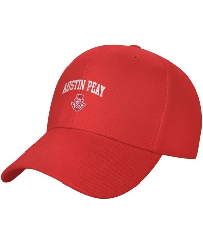 Austin Peay State University Baseball Caps Dad Hats Adjustable Size Outdoor Cap Red $10.56 Baseball Caps