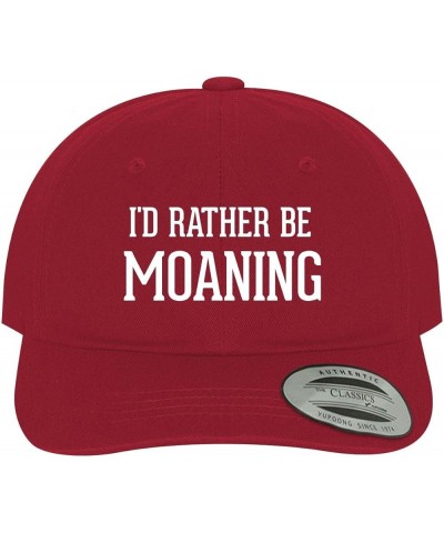 I'd Rather Be Moaning - Soft Dad Hat Baseball Cap Red $20.86 Baseball Caps