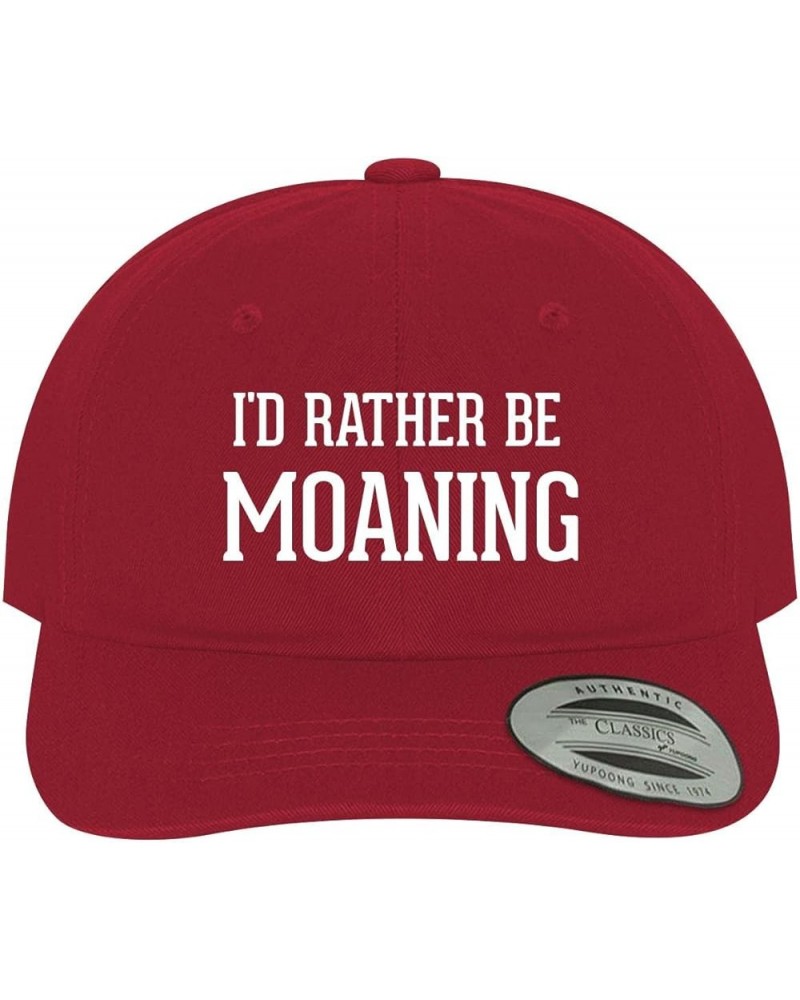 I'd Rather Be Moaning - Soft Dad Hat Baseball Cap Red $20.86 Baseball Caps