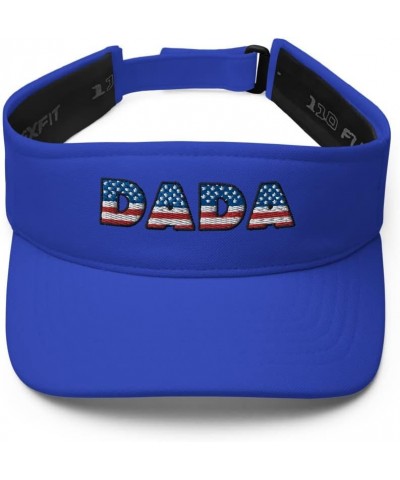 Dada hat, Embroidered American Flag Visor hat, dada Gifts, Military, Patriot hat, Patriot Gifts. Royal $23.08 Visors