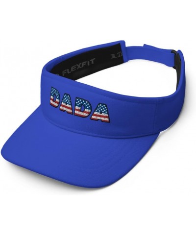 Dada hat, Embroidered American Flag Visor hat, dada Gifts, Military, Patriot hat, Patriot Gifts. Royal $23.08 Visors