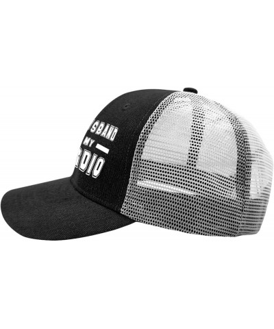 My Husband is My Cardio Baseball Cap Fish Hat Running Hat Men Gifts for Him Sun Cap Allblack $12.18 Sun Hats