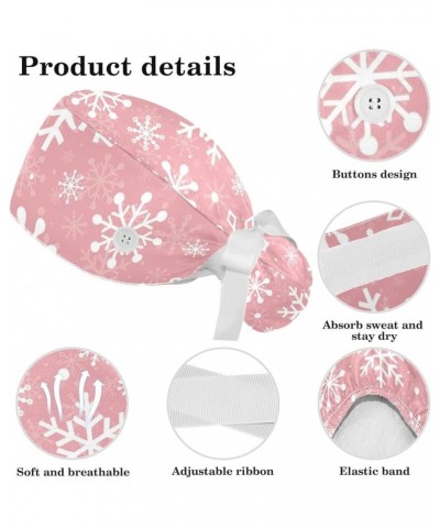 Christmas Snowflakes Classic Working Cap Adjustable Tie Back Hat Ponytail Holder Hair Accessories Color 8 $10.82 Skullies & B...