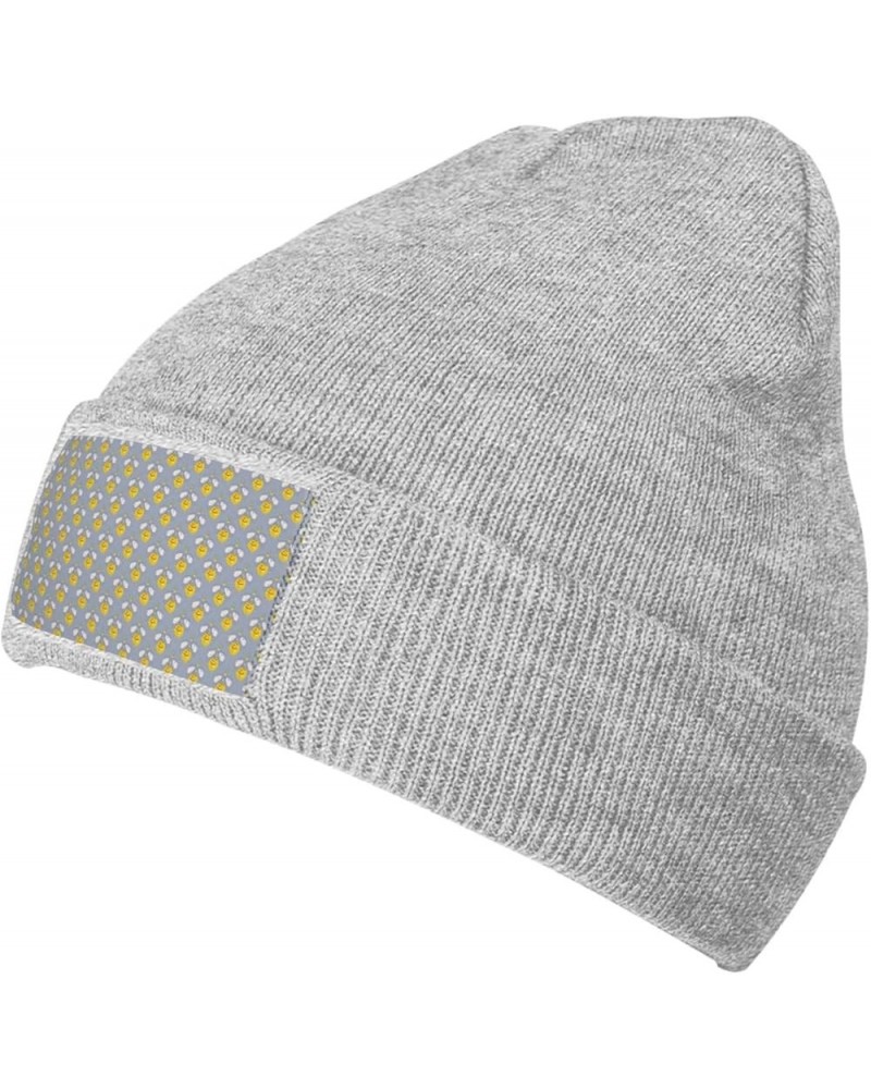 Lion Lions Head Lion Kids Blue Print Knitted Hat Gift Unisex Winter Warm Hat, Outdoor Or Daily Wear,Adults & Kids Hat Gray $1...