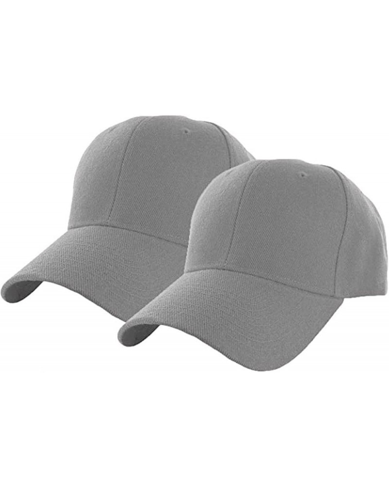 Mens Summer Baseball 2PC Solid Cap Summer Sports Color Outdoors Casual Hat Sun Protection Cap for Ladies Grey $8.43 Baseball ...