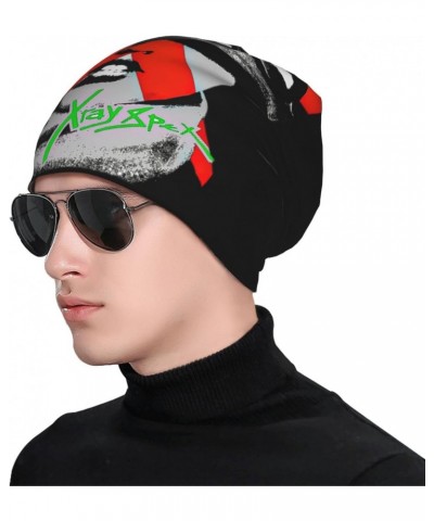 X-Ray Rock Spex Band Knit Beanie Hats Lightweight Cap Thin Slouchy Skull Hat Headwear for Women Men Black $11.79 Skullies & B...