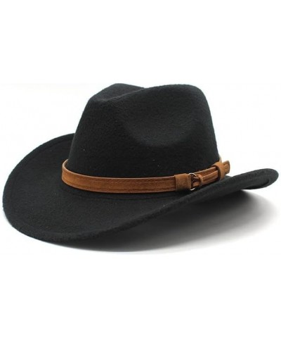 Cap New Tibetan Woolen Hat Ethnic Minority Style Western Cowboy Hat Men's and Women's Felt Hat Fengyan Cowboy Hats White $13....