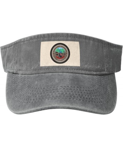 Flag of Mercer County, West Virginia Sun Visor Hats for Women Men Adjustable Sports Sun Hats Cotton Golf Cap Gray $13.80 Visors