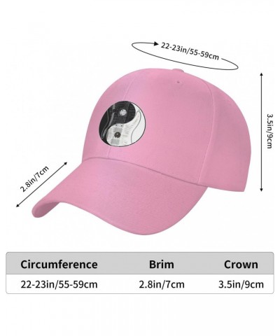 Retro Vintage Black White Guitar Funny Gifts Pink Baseball Cap Trucker Hat Unisex Outdoor Adjustable Strapback Cap $9.68 Base...