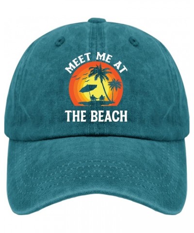 Beach hat Couple Umbrella Meet me at The Beach withh a Beach Scene and Palm Trees in The Background Black Cowboy hat for Men ...