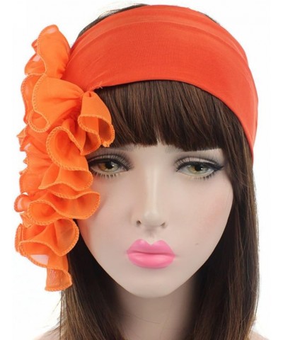 Women Turban Bonnet Chemo Cap for Cancer Patients Ladies Stretchy Flower Bandanas African Head Wrap Birthday Orange $5.35 Sku...