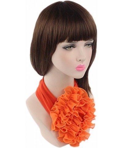 Women Turban Bonnet Chemo Cap for Cancer Patients Ladies Stretchy Flower Bandanas African Head Wrap Birthday Orange $5.35 Sku...