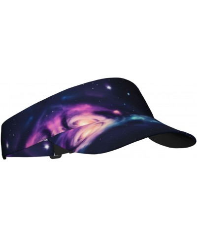 Adult Sunscreen Visor Cap for Women Visor Hat with Adjustable Velcro - Suitable for Tennis Universe Galaxy Space $12.24 Visors