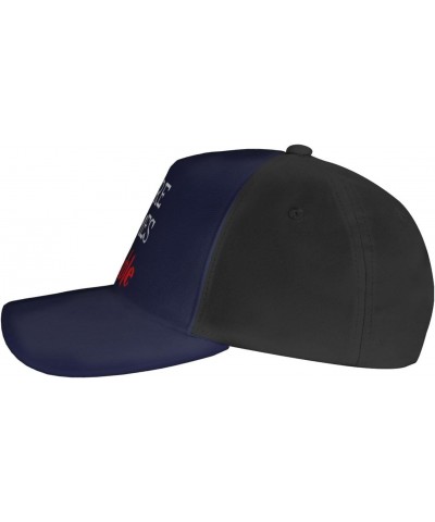 Here Comes Trouble Cap Tucker Hat Adjustable Baseball Caps Black $15.34 Baseball Caps