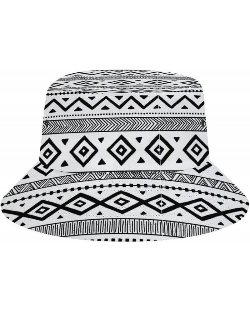 Aztec Bucket Hat Vintage Ethnic Abstract Geometric Womens Mens Bucket Hats for Fashion Beach Fisherman Hat Aztec-502 $10.06 B...