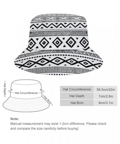 Aztec Bucket Hat Vintage Ethnic Abstract Geometric Womens Mens Bucket Hats for Fashion Beach Fisherman Hat Aztec-502 $10.06 B...