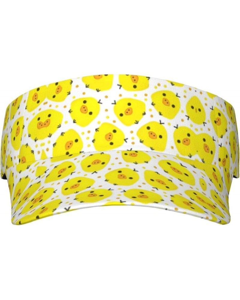 Yellow Chicken Sun Visor Hats,Open Top Hat for Women and Men,Fishing-Hats,Adult Sunscreen Visor Cap Yellow Chicken $12.51 Visors