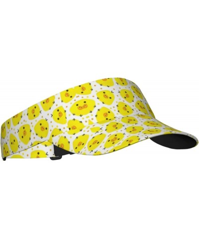 Yellow Chicken Sun Visor Hats,Open Top Hat for Women and Men,Fishing-Hats,Adult Sunscreen Visor Cap Yellow Chicken $12.51 Visors