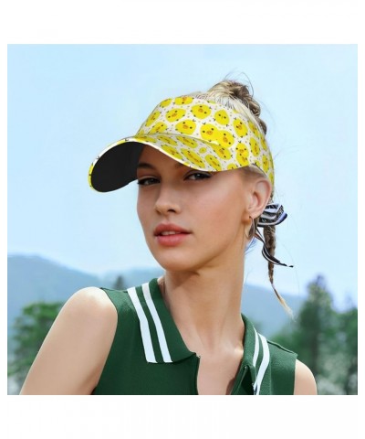 Yellow Chicken Sun Visor Hats,Open Top Hat for Women and Men,Fishing-Hats,Adult Sunscreen Visor Cap Yellow Chicken $12.51 Visors