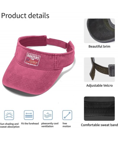 Boaters for Trump Keeping American Great Caps Sun Visor for Men Visor Hat Trendy Uv Protection Hat Pink $9.86 Visors