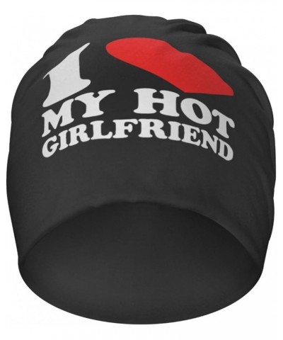 I Love My Girlfriend I Love My Hot Girlfriend Beanie Hat Men Knit Hat Women Slouchy Skull Cap Hedging Hat Black Black $9.57 S...