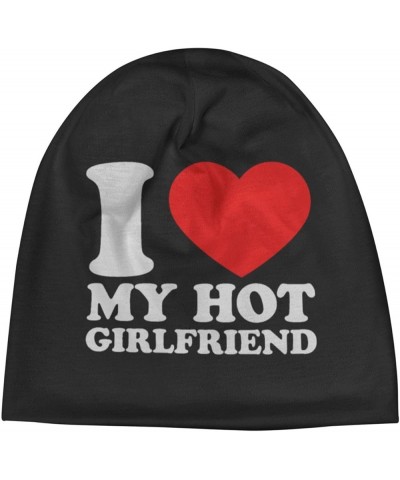 I Love My Girlfriend I Love My Hot Girlfriend Beanie Hat Men Knit Hat Women Slouchy Skull Cap Hedging Hat Black Black $9.57 S...