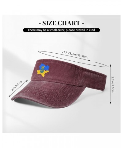 Flag Map of Lower Austria Sun Visor Hats for Women Men Sun Hat Vintage Golf Hat Adjustable Baseball Cap Red $13.87 Visors