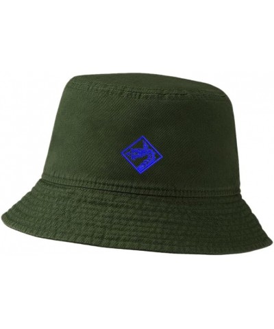 Women Bucket Hats for Men Army18th Airborne Corps Embroidered Unisex Bucket Hat Outdoor Fishing Hat Green $13.90 Bucket Hats