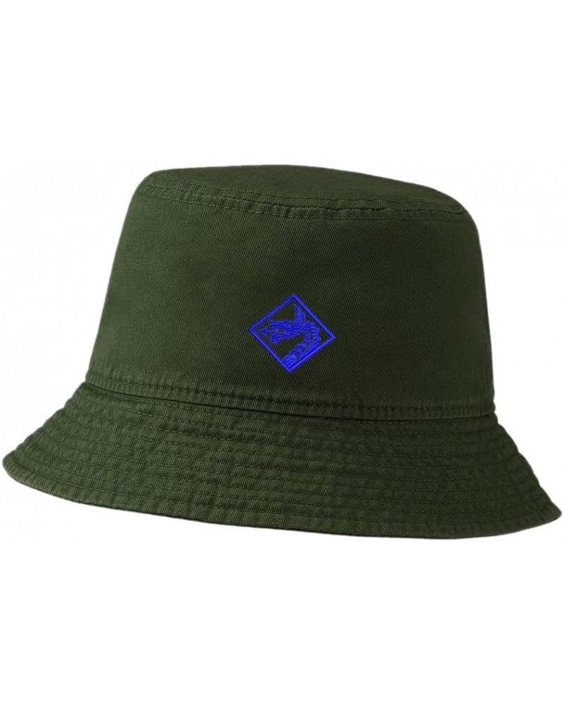 Women Bucket Hats for Men Army18th Airborne Corps Embroidered Unisex Bucket Hat Outdoor Fishing Hat Green $13.90 Bucket Hats