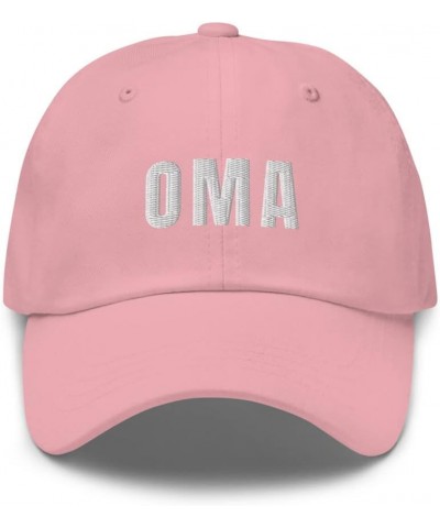 Oma Hat Grandma in German Germany Grandmother Dad Cap Embroidered Dad Hat Baseball Cap Adjustable Strap Pink $21.79 Baseball ...