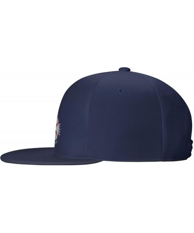 Eat Sleep Baseball Repeat Hat Funny Baseball Cap Flat Brim Hat Gift for Baseball Player for Men Women Black Navy $12.31 Baseb...