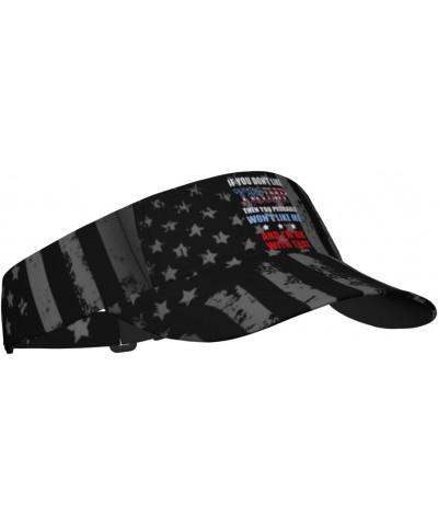 If You Don't Like Trump Then You Probably Won't Like Me Visor Cap Adjustable Uv Protection Sun Visor Hats Empty Top Baseball ...