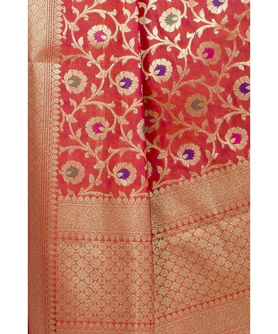 Banarasi Dupatta for Women,Shawl Scarf Wrap Chunni (DP-276) Red $26.99 Scarves