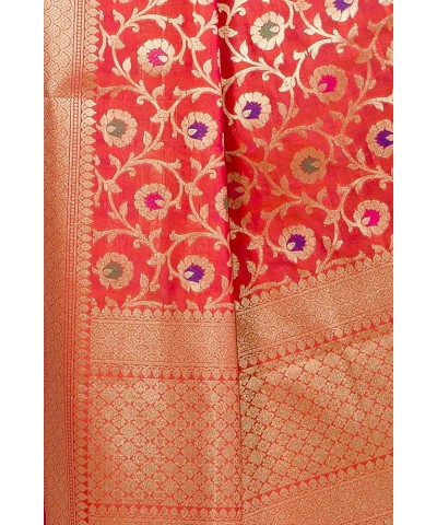 Banarasi Dupatta for Women,Shawl Scarf Wrap Chunni (DP-276) Red $26.99 Scarves