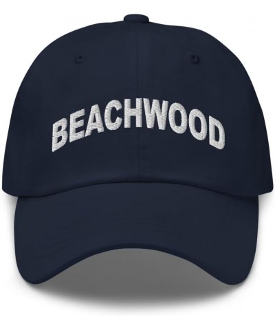 Beachwood Ohio Hat Beachwood OH Cap Embroidered Dad Hat Adjustable Strap Closure Unisex Navy $20.00 Baseball Caps