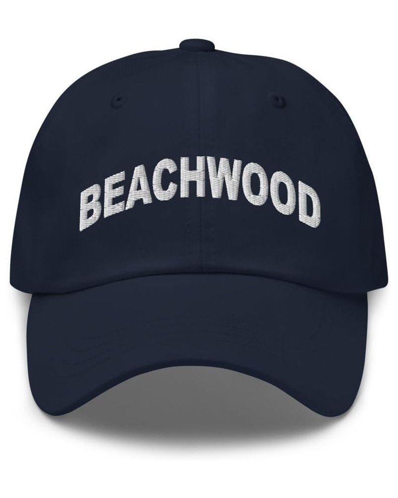 Beachwood Ohio Hat Beachwood OH Cap Embroidered Dad Hat Adjustable Strap Closure Unisex Navy $20.00 Baseball Caps